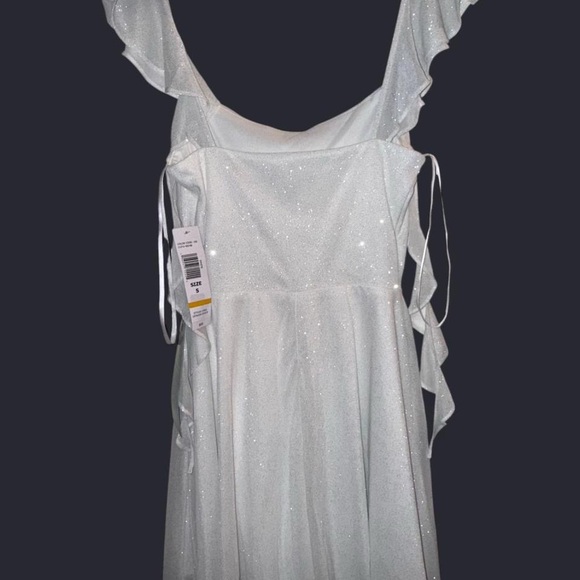 Jump White Glitter Mini Dress - Picture 4 of 5
